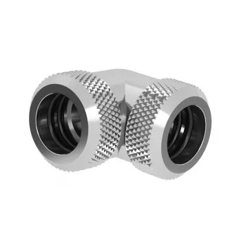 Barrow Multi-Link Adapter 90° hardtube 12mm AD to 12mm AD TWT90KNS-K12 Silver