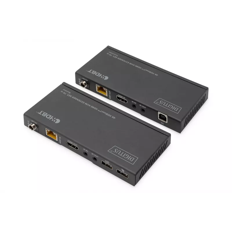 KVM Extender Set Digitus 4K HDBaseT HDMI 70 m Wired