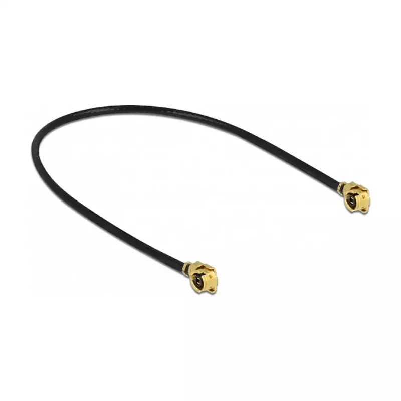 Coaxial Cable DeLOCK 89607 0.5m MHF (I-PEX) Black Gold