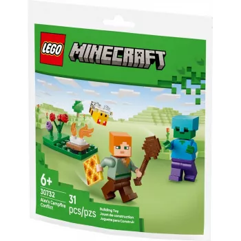 Bricks Minecraft 30732 Alexs Campfire Conflict