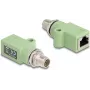 DeLOCK 60681 cable gender changer M12 RJ45 Green