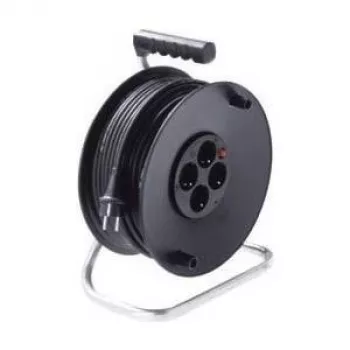 Power Extension Cable Bachmann 392.181 50m 4 AC Outlets Black