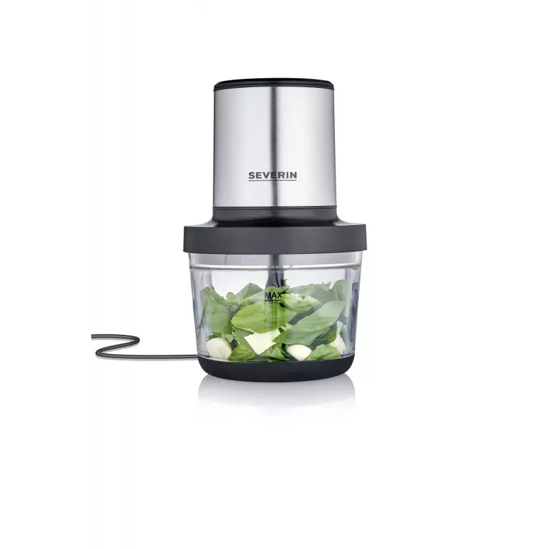 Electric Food Chopper Severin KM 3867 1 L 400 W Black Silver Transparent