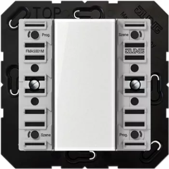 Wall transmitter JUNG FM A 5001 M — wireless 1‑channel, DC/AC 3V, black