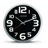 Wall clock Esperanza EHC013K Zurich Black Quartz Oval 25 cm, aluminum frame, 4 cm thick