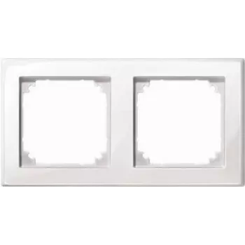 Wall plate / switch cover Merten 478219, white, single gang, 1 piece