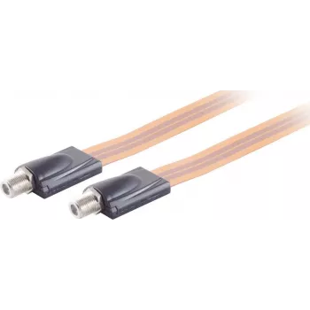 Satellite Window Feedthrough ShiverPeaks 86375 Transparent extra thin – coaxial pass-through for SAT cable