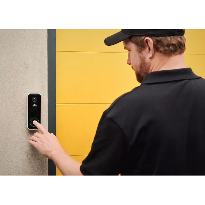 Wired/Wireless Doorbell Chime Yale SV-VDB-1A-W — Black/White, 6 Melodies, Adjustable Volume, LED Indicator, 55×34×146 mm
