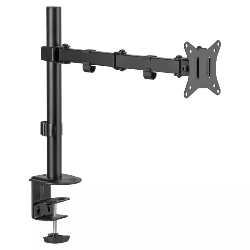 Monitor and TV Adjustable Holder SAVIO UM-02, black, adjustable grip, easy to install