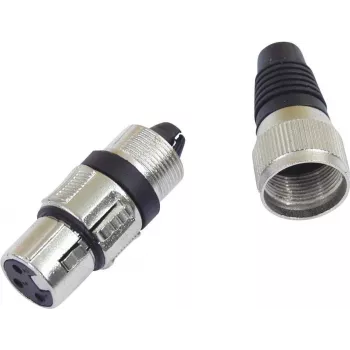 XLR 3-pin connector Omnitronic 30200111 — male/female audio connector for microphone and pro audio