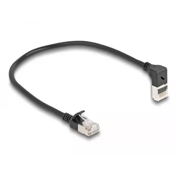 Network Cable DeLOCK RJ45 Cat.6A 0.25m Black