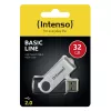 USB Flash Drive Intenso 32GB USB Type-A 2.0 Black Silver