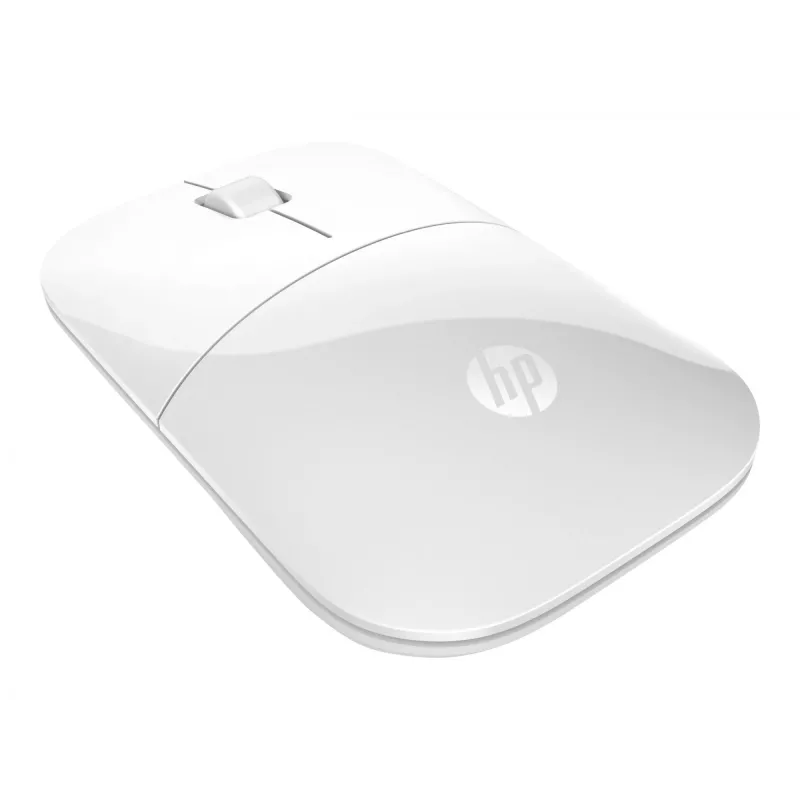 HP Z3700 White Wireless Mouse, Ambidextrous, Optical, RF Wireless, 1200 DPI, White