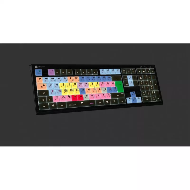 Logickeyboard LKB-MCOM4-A2PC-FR Keyboard USB AZERTY French Black (LKB-MCOM4-A2PC-FR)