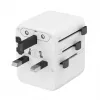 Travel power adapter GEMBIRD TPA-1A2C20-01-W — 20 W, USB-A (18 W) + 2× USB-C (20 W), Type E plug, white