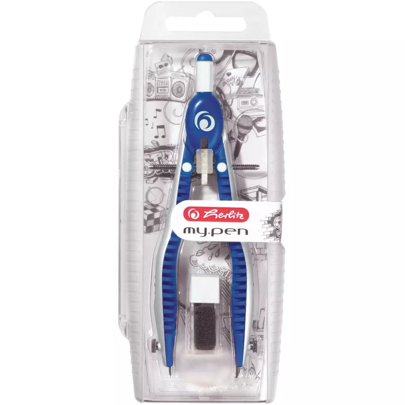 Pen Herlitz my.pen Blue White Maximum diameter 17 cm Length 163 mm