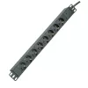 Power Extension ROLINE 19.07.1623 2m 8 AC Outlets Indoor Black