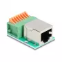 DeLOCK 90652 cable gender changer RJ45 8 pin terminal block Green Silver