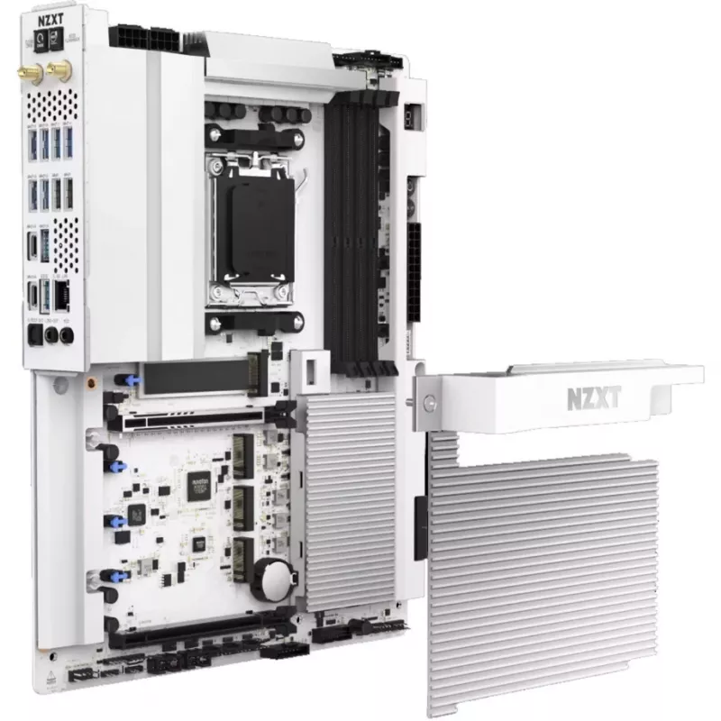 NZXT N9 X870E White AM5 DDR5 ATX Motherboard