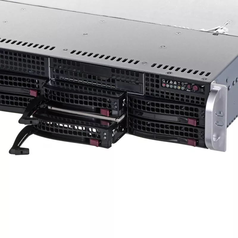 Server Case Supermicro 825TQC-R802LPB Rack Black