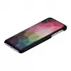 Protective smartphone case iKins for iPhone XS Max — water flower design, black