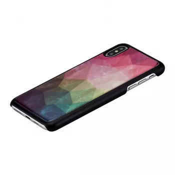 Protective smartphone case iKins for iPhone XS Max — water flower design, black