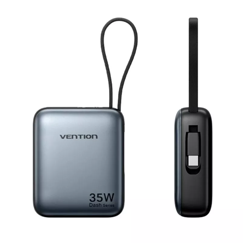 Power bank Vention FHEH0 Lithium Polymer 10000 mAh 35W USB-C Black