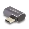 DeLOCK USB Adapter 40 Gbps USB Type-C PD 3.0 100 W male to female angled left/right 8K 60 Hz metal