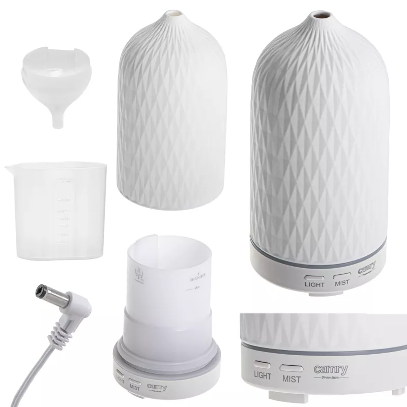Camry | CR 7970 | Ultrasonic aroma diffuser 3in1 | Ultrasonic | Suitable for rooms up to 25 m2 | White