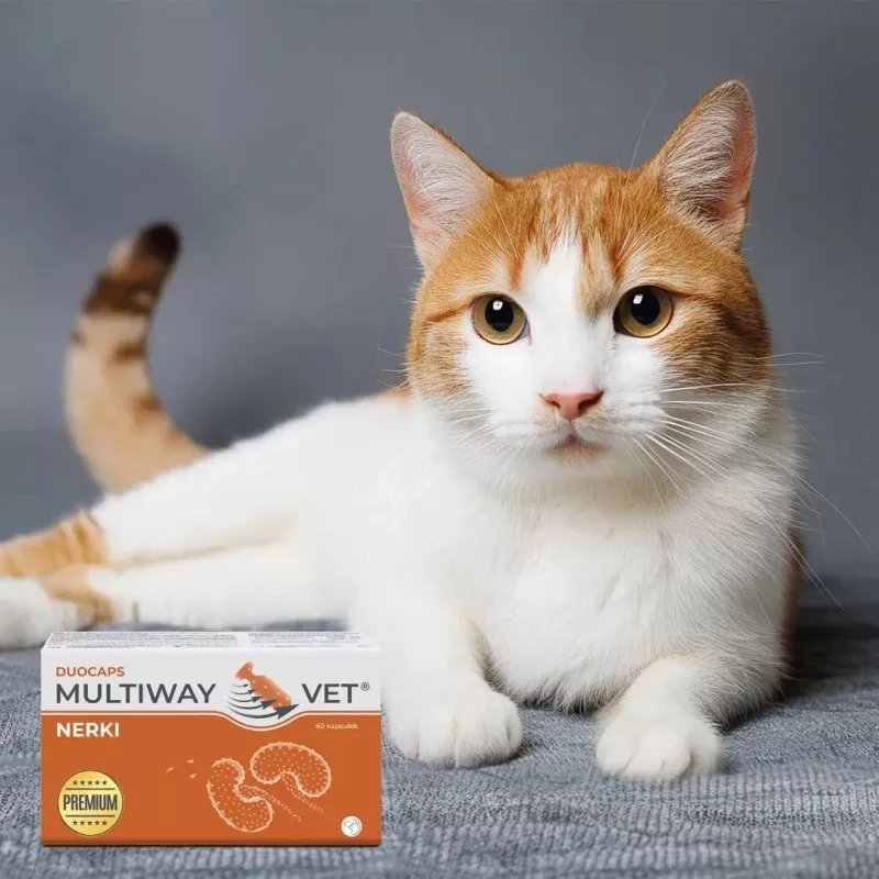 Dietary supplement capsules JM Sante Multiway Vet Duocaps Kidneys for dogs and cats, 60 pcs, 150 g cardboard package