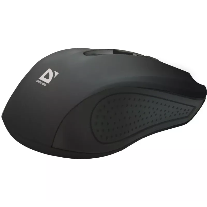 Wireless RF mouse DEFENDER Accura MM-935 — optical 1600 DPI, ambidextrous, 3 buttons, USB receiver, black