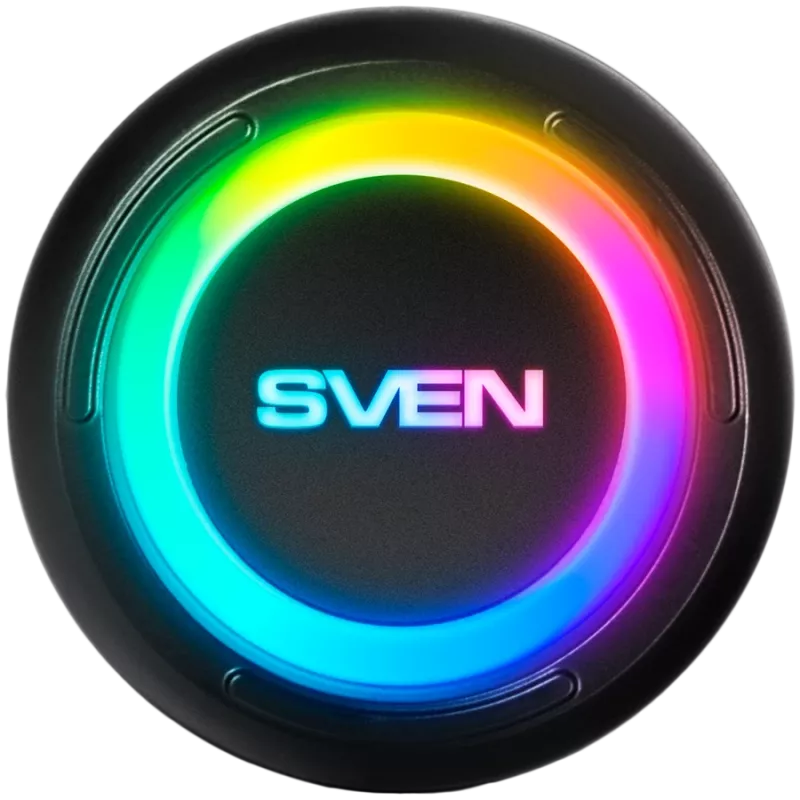 Speaker SVEN PS-315, black, power output 2x10W (RMS), Waterproof (IPx6), TWS, Bluetooth, USB, microSD, lithium battery