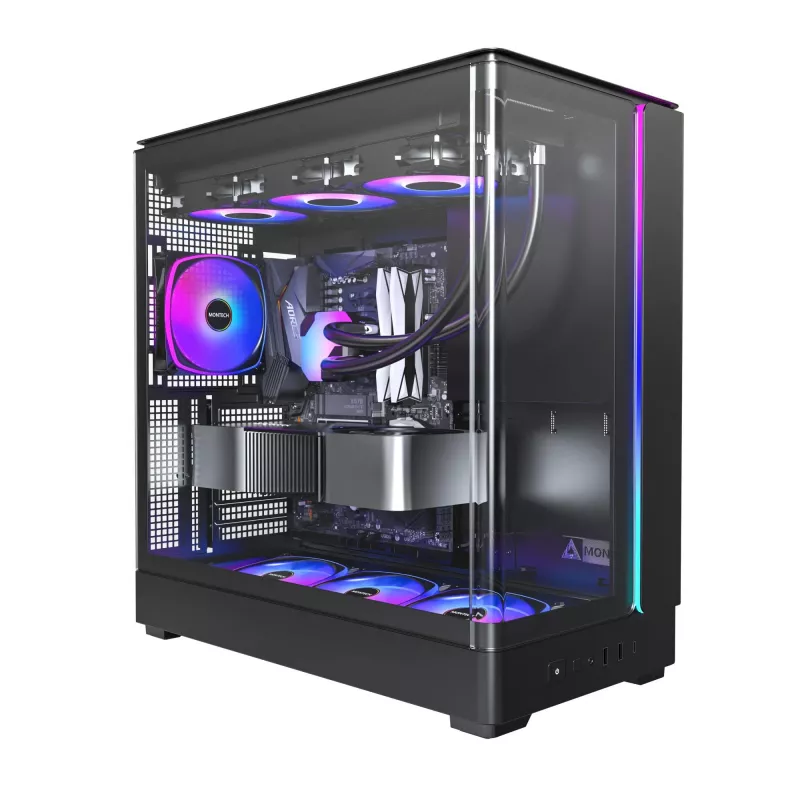 PC Case Montech KING 45 PRO Black — micro ATX / Mini-ITX, Midi Tower