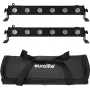 LED bar set EUROLITE 2x LED BAR-6 QCL RGBW with soft-bag