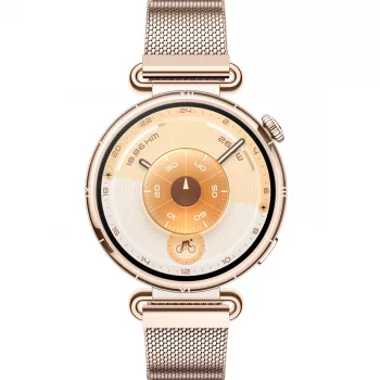 Smartwatch HUAWEI WATCH GT6 1.32 inch AMOLED, 41 mm, Stainless Steel, Gold, Milanese Band, IP69, 14-day Battery
