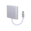 USB graphics adapter GEMBIRD A-CM-HDMIF-02-SV, HDMI output, up to 3840×2160, silver, 58.5×51×11.6 mm