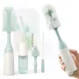 Momcozy PUSH-PRESS Design Bottle Brush Kit Green