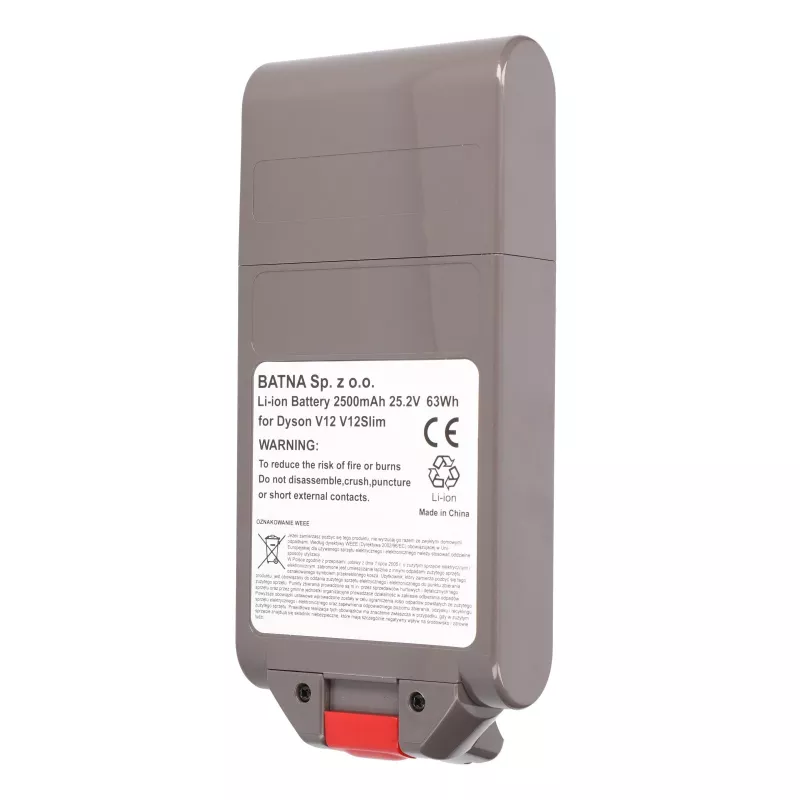 Battery for Dyson vacuum V12, 25.2V 2500mAh