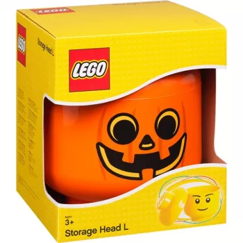 Storage box Room Copenhagen LEGO Storage Head Pumpkin large orange/black