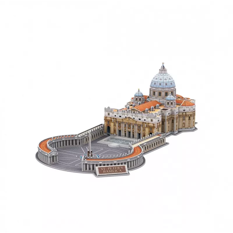 3D puzzle Cubicfun St. Peters Basilica model 306-DS0997H, cardboard pieces, assembled scale model