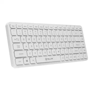 Wireless keyboard Tellur TLL491241 Mini White — compact layout, wireless connection