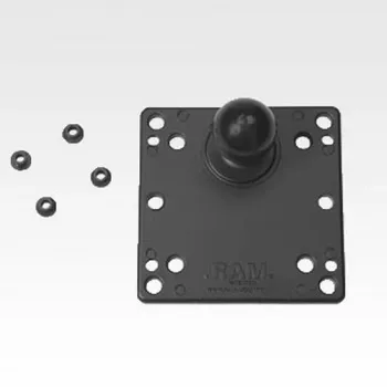 RAM Mounts 100x100mm VESA Plate with Ball Black 121mm