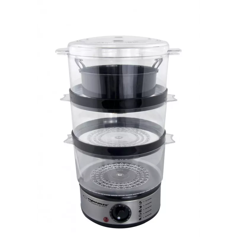 Esperanza Steam Volcano EKG009 Food Steamer, 3 Baskets, 400 W