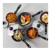 Five-piece Russell Hobbs pan set Metallic Marble RH02814EU7 — nonstick coating, assorted sizes