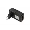 PoE power supply Extralink POE-24-12W 24V 0.5A 12W indoor wall plug, black