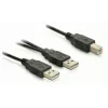 USB Cable DeLOCK USB-B/USB-A Cable 1 m Black