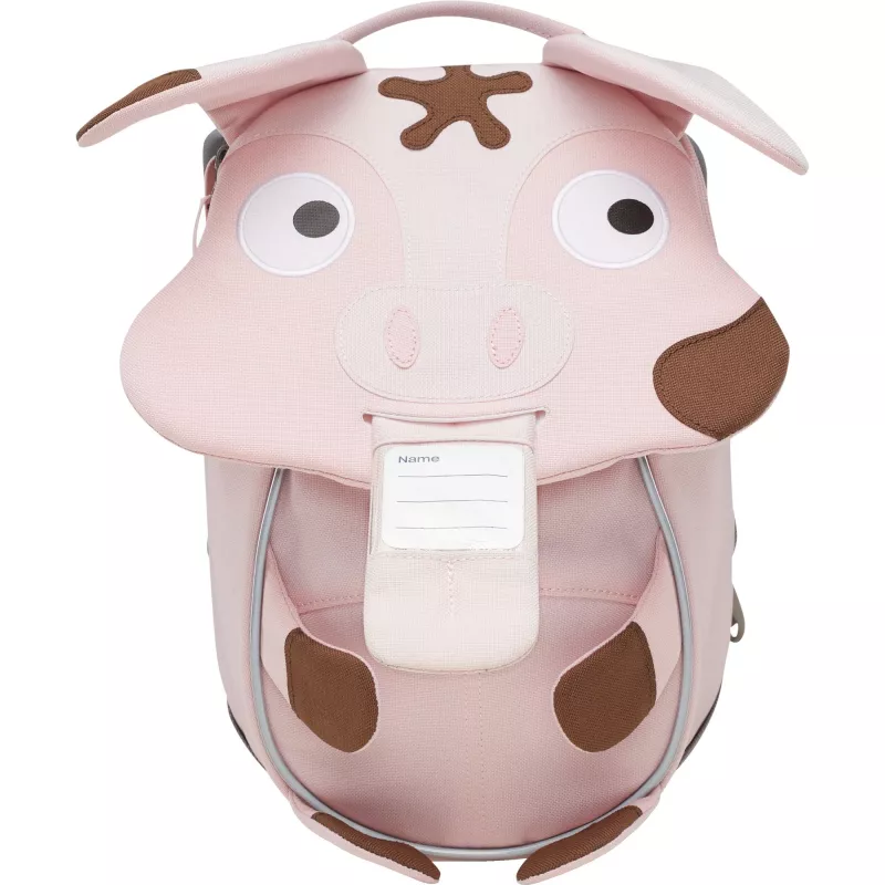 Children's backpack Affenzahn Little Friend Tonie Pig pink/brown – small kids' daypack