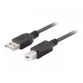 USB-A to USB-B Cable LANBERG CA-USBA-15CU-0018-BK, 1.8 m, black