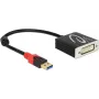 Video cable adapter DeLOCK 62737 DVI-I 0.2 m Black