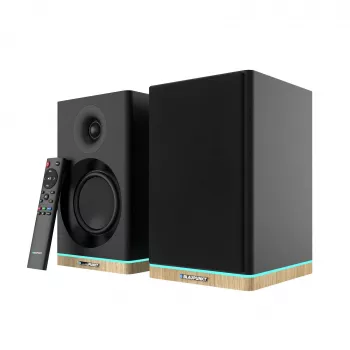 Shelf Speakers Teac BS-60BK LED Black — Bluetooth, 2×90W, RCA, USB, Optical, Bass‑Reflex, Remote
